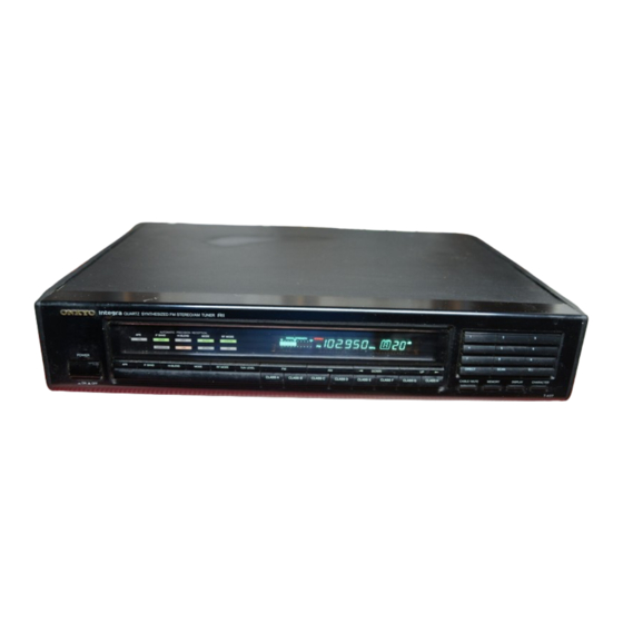 Onkyo T-407 Instruction Manual