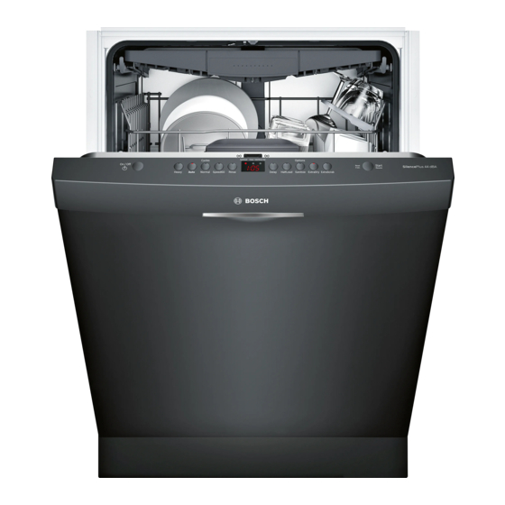 Bosch SHS863WD6N Installation Instructions Manual