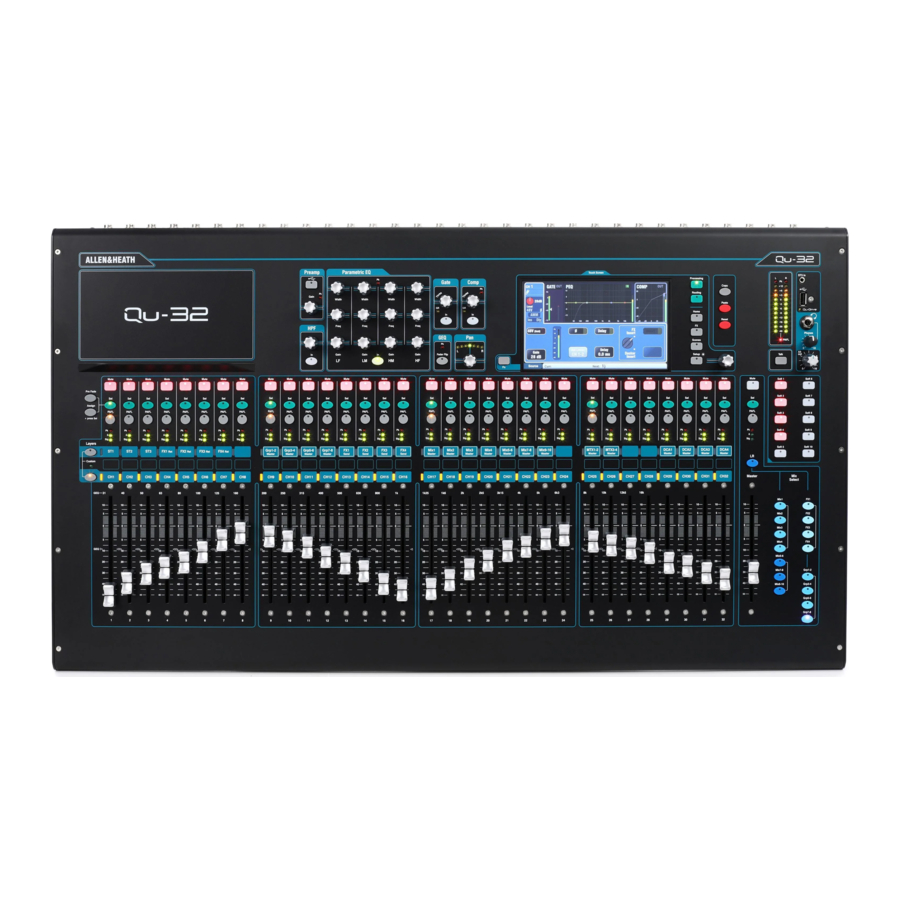 ALLEN & HEATH QU Series, QU-32 Manual