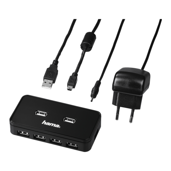Hama USB 2.0 Hub 1:7 Operating Instructions Manual