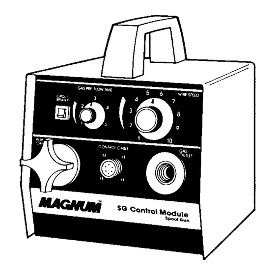 Lincoln Electric MAGNUM SG CONTROL MODULE IM398 Operator's Manual