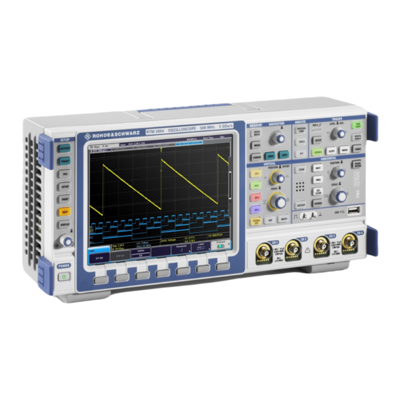 Rohde & Schwarz RTM2032 User Manual