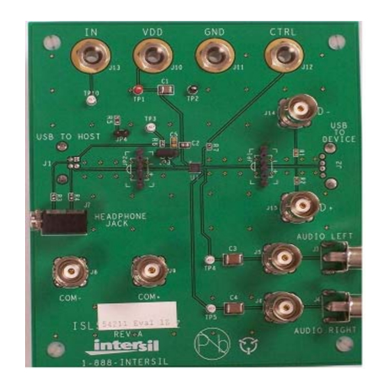 Intersil ISL54211EVAL1Z User Manual