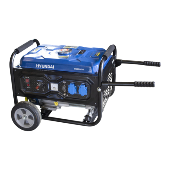 Hyundai power products HG3600-B Manuals