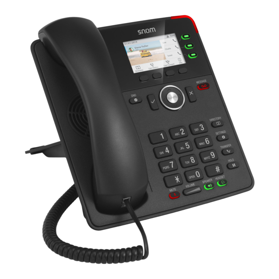 Snom D717 Manual