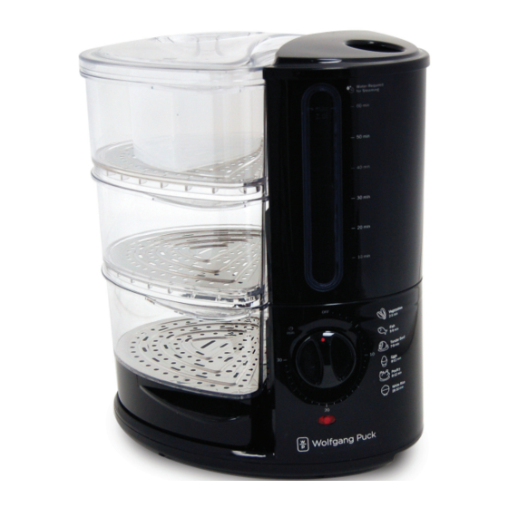 Wolfgang Puck Rapid Food Steamer Use And Care Manual