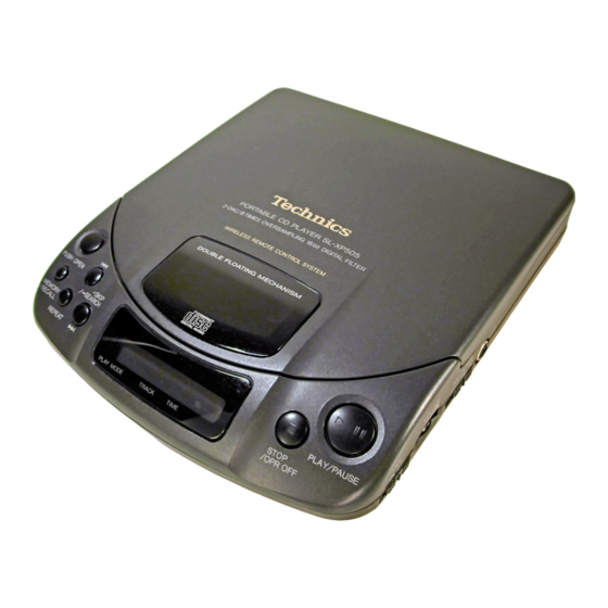 Technics SL-XP505 Operating Instructions Manual
