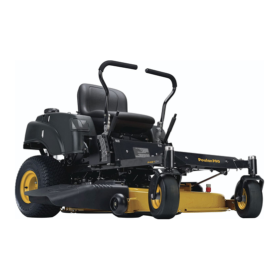 Adjusting The Mower Deck Poulan Pro P46ZX Operator s Manual Page 26 ManualsLib