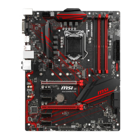 MSI H370 GAMING PLUS Manuals