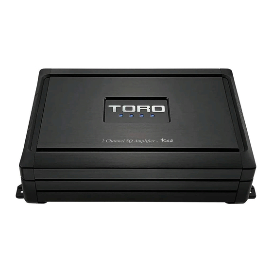 Toro RX2 Manuals