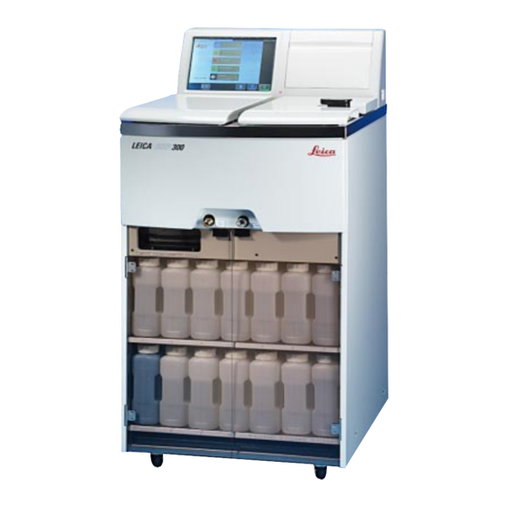 Leica ASP300 Tissue Processor Manuals