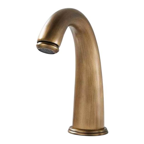 FONTANA SENSOR FAUCETS FS-509AB Installation Instructions Manual