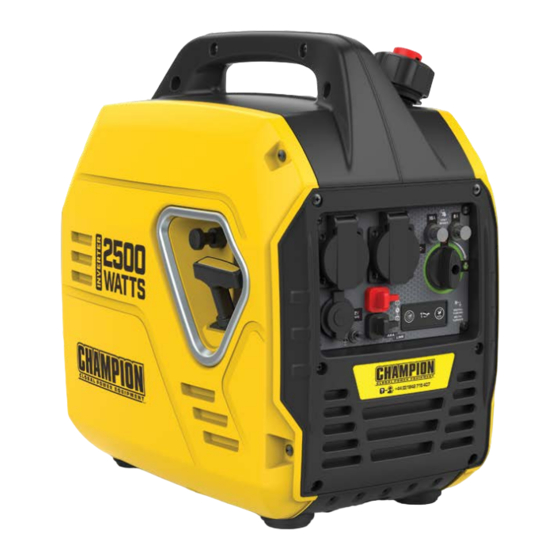 Champion Global Power Equipment 92001I-EU Operator's Manual