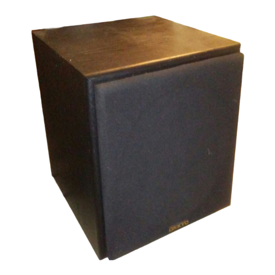 Onkyo SK-10W User Manual