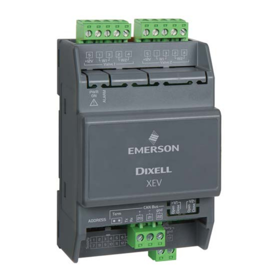 Emerson Dixell XEV20D Quick Reference Manual