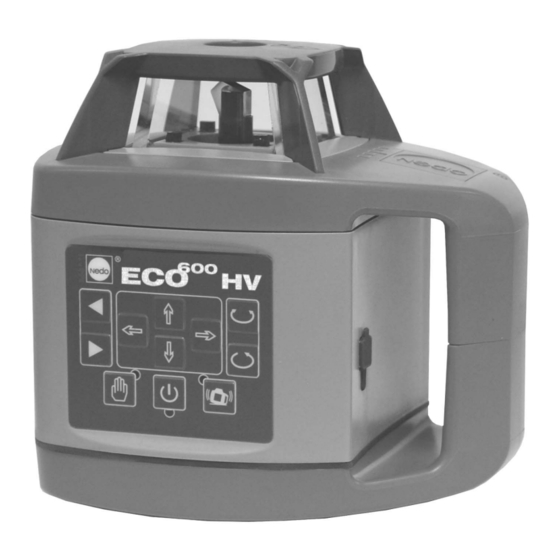 Nedo ECO 600 HV Operating Instructions Manual