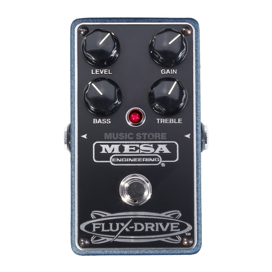 Mesa/Boogie FLUX-DRIVE Owner's Manual