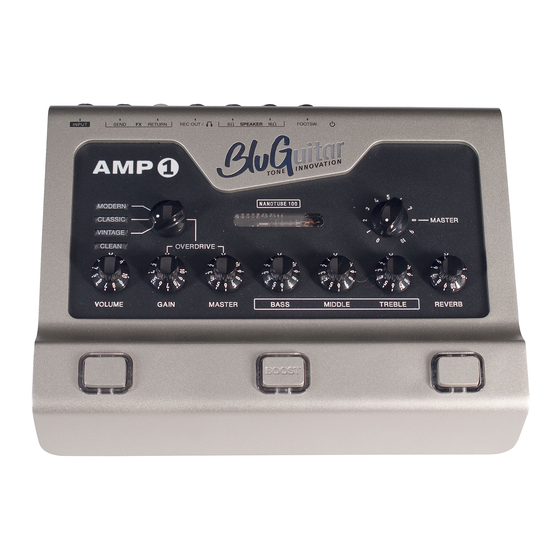 BluGuitar AMP 1 Manual