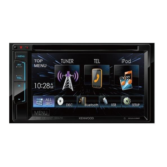 Kenwood DDX615WBT Instruction Manual