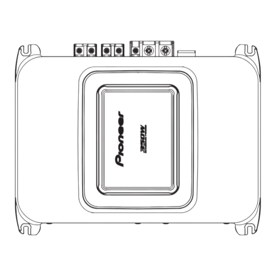 Pioneer GM-3400T/XJUC Manuals