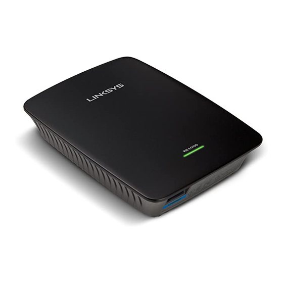 Linksys RE1000 Getting Started