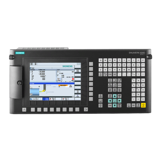 Siemens SINUMERIK 828D PPU Series Manual