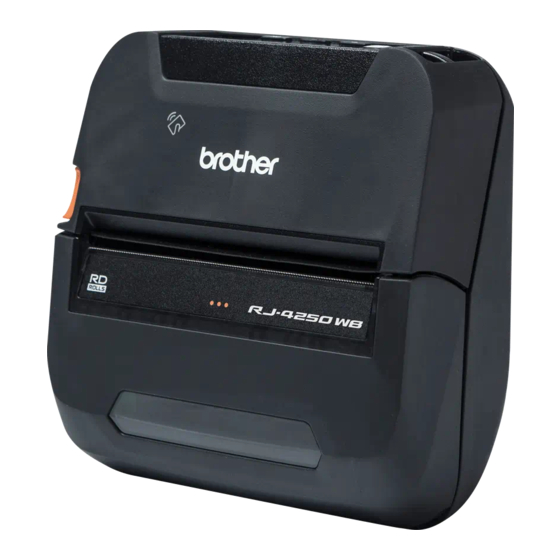 Brother RJ-4250WB Quick Start Manual