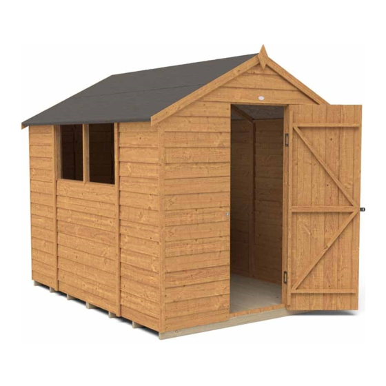 Forest garden 8' x 6' Overlap Apex Shed Quick Start Manual
