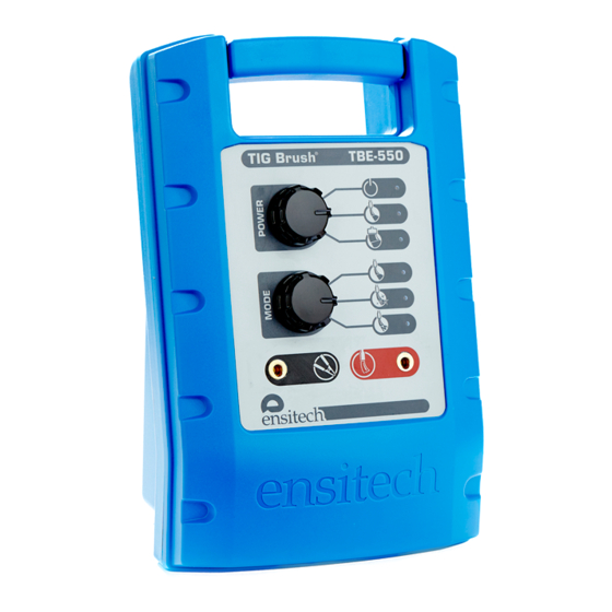 Ensitech TIG Brush Instruction Manual