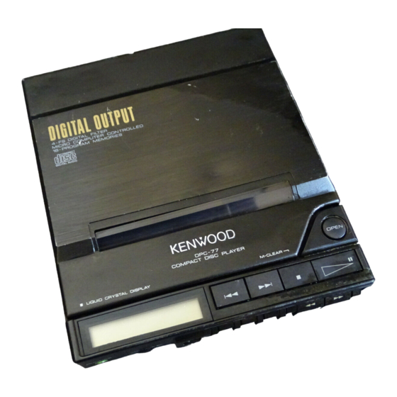 Kenwood DPC-77 Instruction Manual
