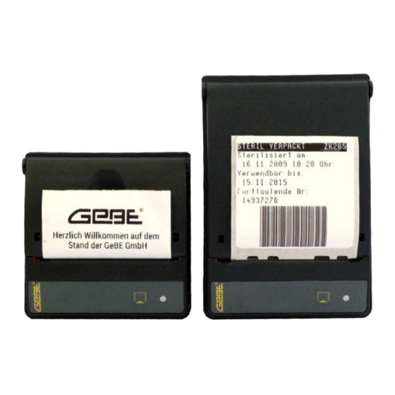 GeBe GeBE-MULDE Mini Manuals