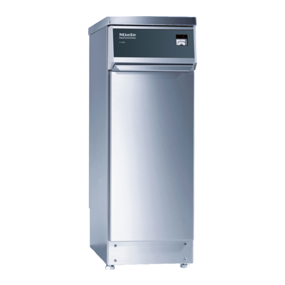 Miele professional G 7895 Manuals
