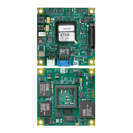 ETAS XETK-V2.0 Series User Manual