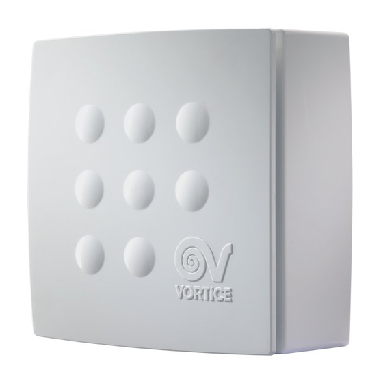 Vortice VORT QUADRO MEDIO Instruction Booklet