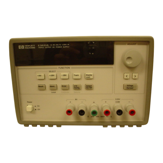 HP E3631A Using