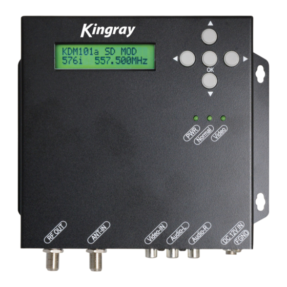 Kingray KDM101a Manual