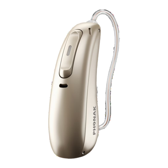 Phonak Audeo P Series User Manual