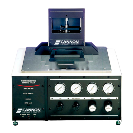 Cannon TE-BBR Instruction & Operation Manual