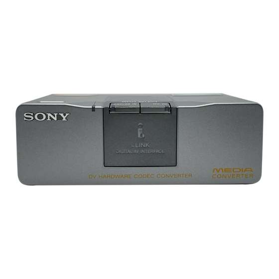 Sony DVMC-DA2 Manuals
