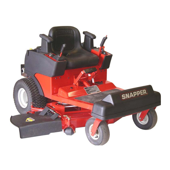 Snapper YZ18425BVE, YZ20485BVE Safety Instructions & Operator's Manual