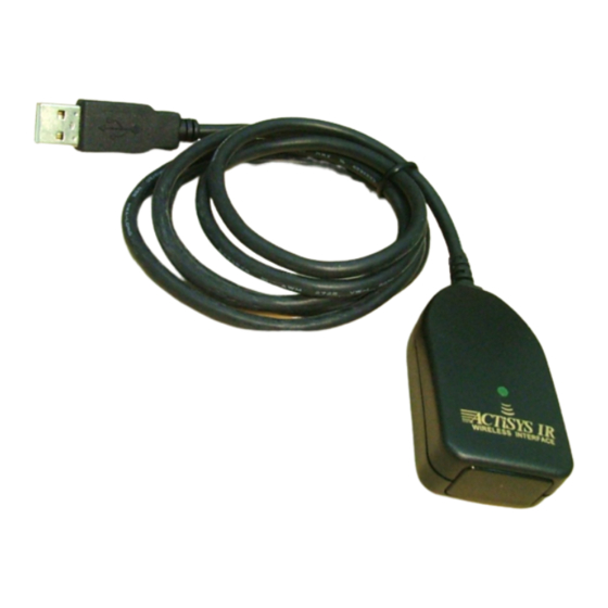 ACTiSYS IR100UD Specifications