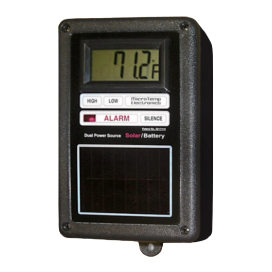 Microtemp Electronics ST-1B Installation And Operating Instructions