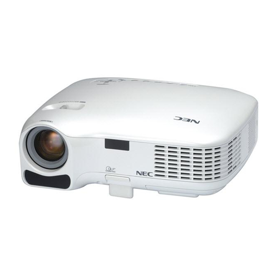 NEC LT30 - XGA DLP Projector Manuals