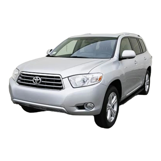 Toyota Highlander Quick Reference Manual