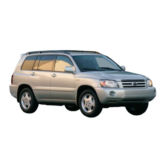 Toyota Highlander Pocket Reference Manual