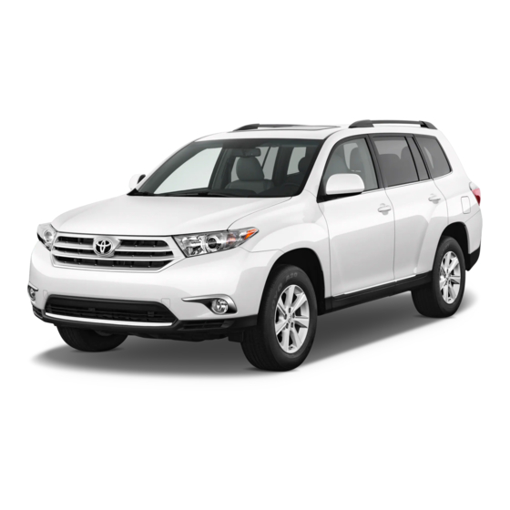 Toyota HigHlander Quick Reference Manual