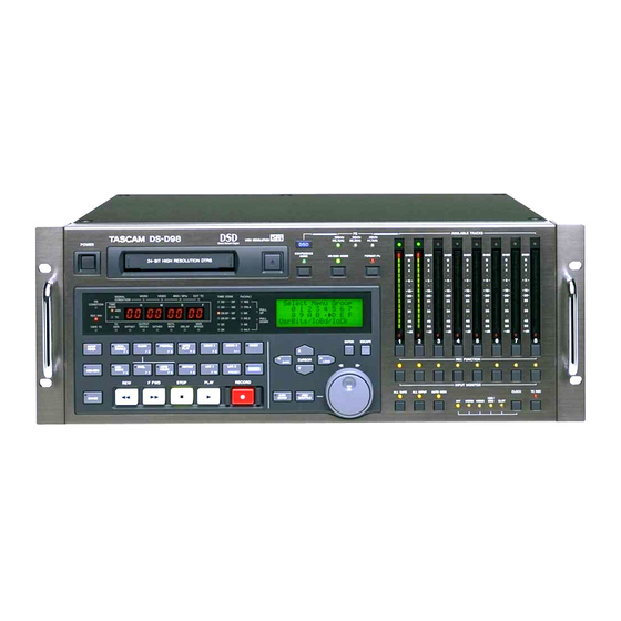 Tascam DS-D98 Owner's Manual