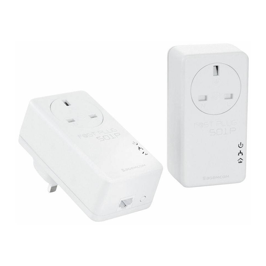 SAGEMCOM F@ST PLUG 501P DUO Quick Installation Manual