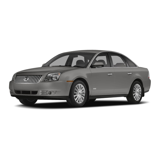 Mercury 2008 Sable Owner's Manual