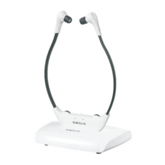 SIMOLIO SM-823 Pro Wireless TV Headphones Manuals